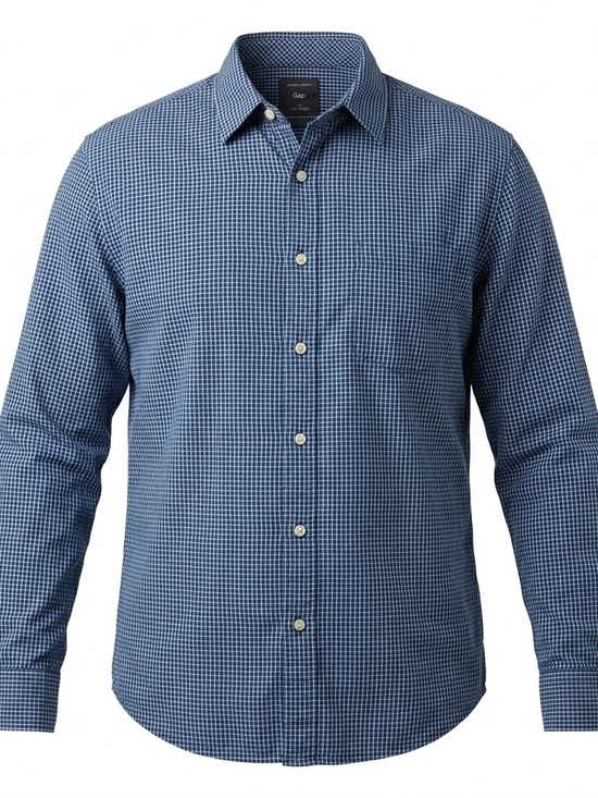 GAP Other - Gap Mens Button Down Shirt Blue Plaid Size XL